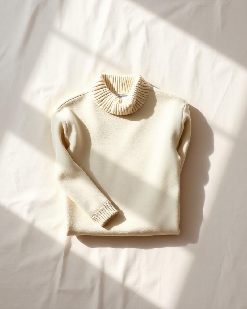 Heritage Ecru Roll Neck